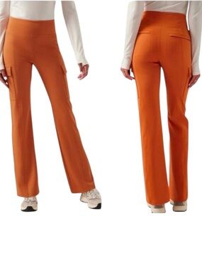 Athleta Delancey Straight Cargo Pant in Foliage Orange Petite